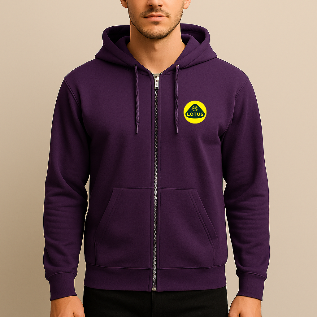 Men’s Lotus Car Zipper Hoodie